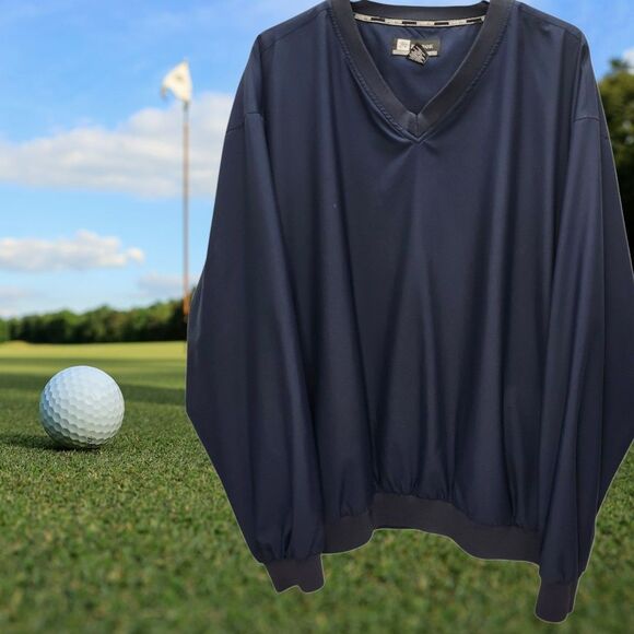 Jos. A. Bank Other - Jos A Banks Leadbetter Golf Windbreaker Jacket Mens XXL Blue V-Neck Pullover
